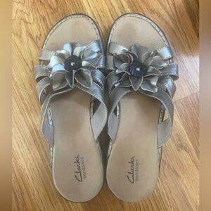 clark’s fancy flip flops